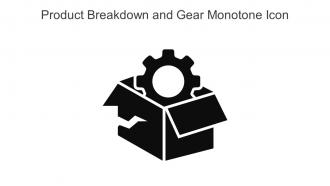 Product Breakdown And Gear Monotone Icon In Powerpoint Pptx Png And Editable Eps Format