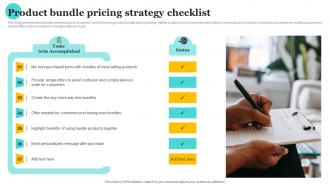Product Bundle Pricing Strategy Checklist