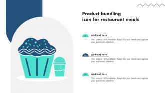 Product Bundling Icon For Restaurant Meals