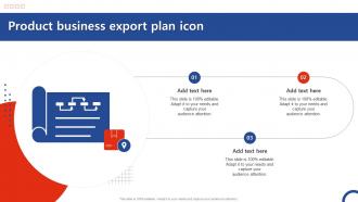 Product Business Export Plan Icon