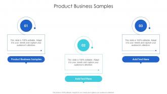 Product Business Samples In Powerpoint And Google Slides Cpb
