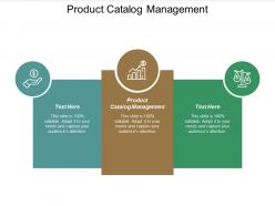 Product catalog management ppt powerpoint presentation professional graphics cpb