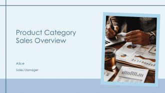 Product Category Sales Overview PPT Mockup AT