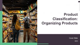 Product Classification Organizing Products PPT Sample AT