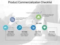 Product commercialization checklist ppt powerpoint presentation infographics examples cpb