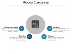 Product comparison ppt powerpoint presentation icon infographics cpb