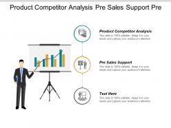 Product competitor analysis pre sales support pre sales activities cpb