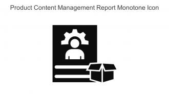 Product Content Management Report Monotone Icon In Powerpoint Pptx Png And Editable Eps Format