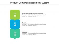 Product content management system ppt powerpoint presentation styles visuals cpb