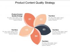 Product content quality strategy ppt powerpoint presentation gallery aids cpb