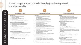 Product Corporate And Umbrella Branding Facilitating Overall Brand Personality Branding CD Adaptable Image