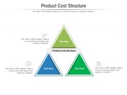 Product cost structure ppt powerpoint presentation slides cpb