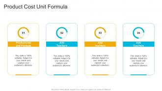 Product Cost Unit Formula In Powerpoint And Google Slides Cpb