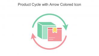 Product Cycle With Arrow Colored Icon In Powerpoint Pptx Png And Editable Eps Format