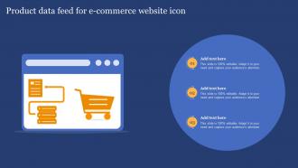 Product Data Feed For E Commerce Website Icon