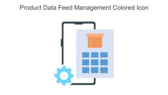 Product Data Feed Management Colored Icon In Powerpoint Pptx Png And Editable Eps Format