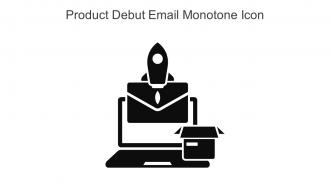 Product Debut Email Monotone Icon In Powerpoint Pptx Png And Editable Eps Format