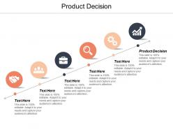 Product decision ppt powerpoint presentation gallery background designs cpb