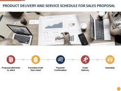 Product Delivery And Service Schedule For Sales Proposal Ppt Powerpoint Presentation Outline