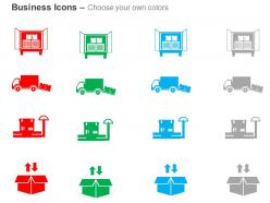 Product delivery shipping cargo services ppt icons graphics