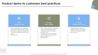 Product Demo To Customers Best Strategies To Improve User Onboarding Journey