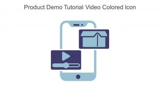 Product Demo Tutorial Video Colored Icon In Powerpoint Pptx Png And Editable Eps Format