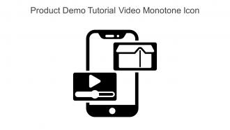 Product Demo Tutorial Video Monotone Icon In Powerpoint Pptx Png And Editable Eps Format