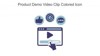 Product Demo Video Clip Colored Icon In Powerpoint Pptx Png And Editable Eps Format