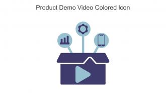 Product Demo Video Colored Icon In Powerpoint Pptx Png And Editable Eps Format