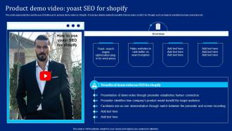 Product Demo Video Yoast Seo For Shopify Implementing Synthesia AI SS V