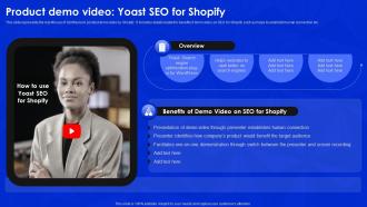 Product Demo Video Yoast Seo For Shopify Synthesia AI Video Generation Platform AI SS