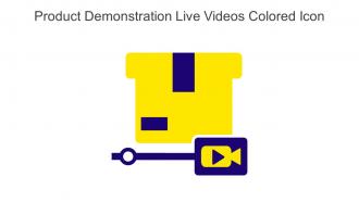 Product Demonstration Live Videos Colored Icon In Powerpoint Pptx Png And Editable Eps Format