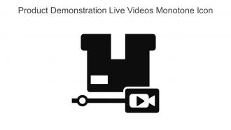 Product Demonstration Live Videos Monotone Icon In Powerpoint Pptx Png And Editable Eps Format