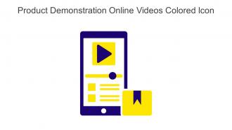 Product Demonstration Online Videos Colored Icon In Powerpoint Pptx Png And Editable Eps Format
