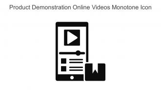 Product Demonstration Online Videos Monotone Icon In Powerpoint Pptx Png And Editable Eps Format