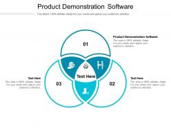 Product demonstration software ppt powerpoint presentation templates cpb