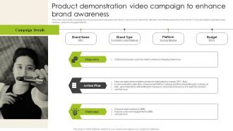 Product Demonstration Video Campaign To Enhance Introduction To Shopper Advertising MKT SS V