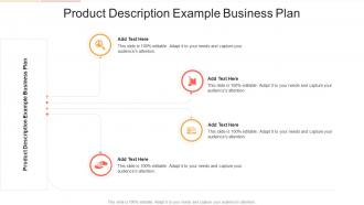Product Description Example Business Plan In Powerpoint And Google Slides Cpb