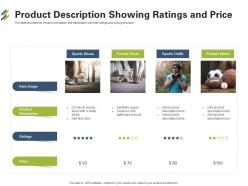 Product Description Showing Ratings And Price First Venture Capital Funding Ppt Ideas