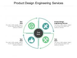 Product design engineering services ppt powerpoint presentation portfolio icon cpb