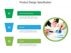 Product design specification ppt powerpoint presentation inspiration gridlines cpb