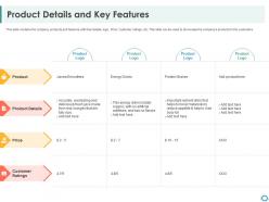 Product details and key features building customer trust startup company ppt grid