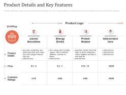 Product details and key features earn customer loyalty towards ppt designs