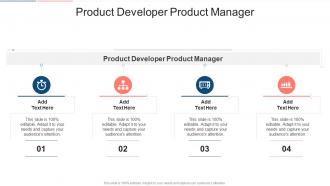 Product Developer Product Manager In Powerpoint And Google Slides Cpb