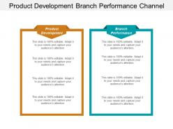Product development branch performance channel performance investment banking cpb