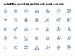 Product development capability maturity model icons slide gear l887 ppt icon