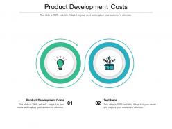 Product development costs ppt powerpoint presentation file introduction cpb