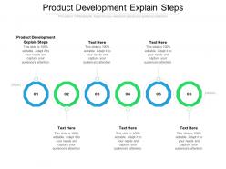 Product development explain steps ppt powerpoint presentation icon gridlines cpb