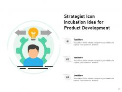 Product development icon strategist incubation simulation innovation strategy formulation