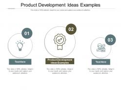 Product development ideas examples ppt powerpoint presentation infographic template summary cpb